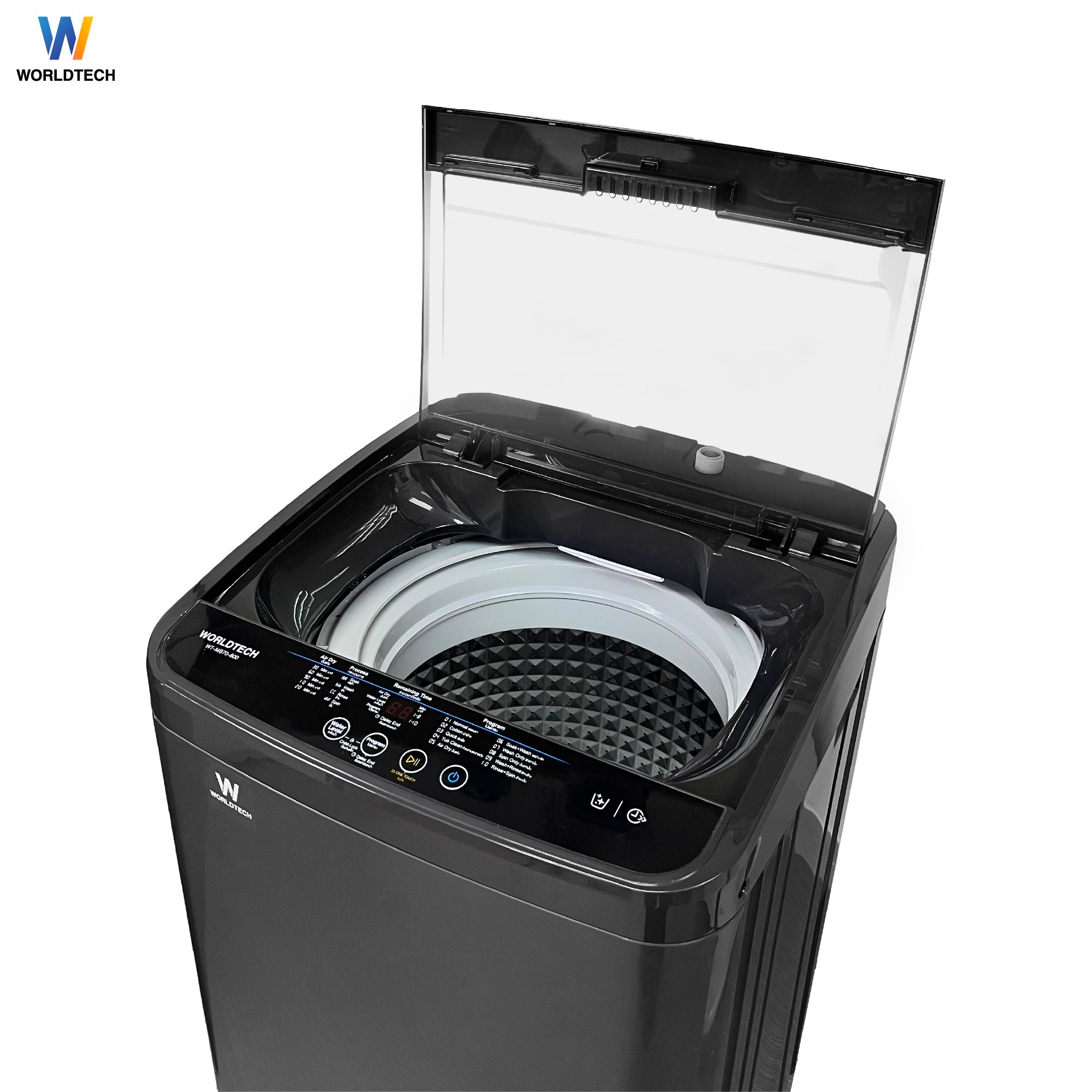 เครื่องซักผ้าฝาบน WORLDTECH รุ่น WT-MB70-600 ขนาด 7 KG. สีเทา-ดำ_3